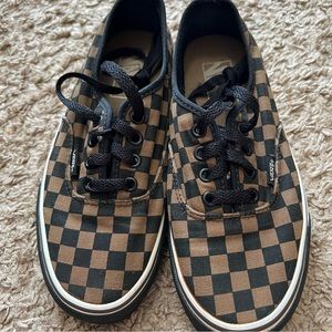Checkered Vans unisex Size Men 5.5 Women 7